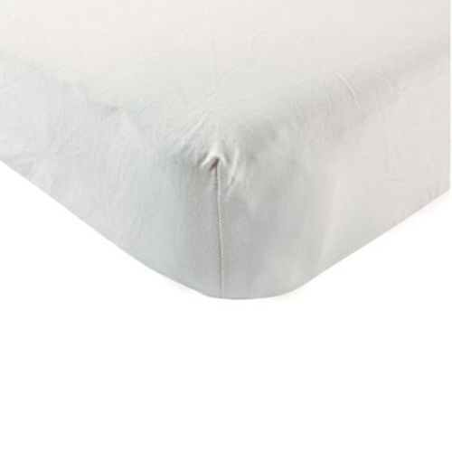 Touched By Nature Baby Organic Cotton Crib Sheet, Light Gray, One Size