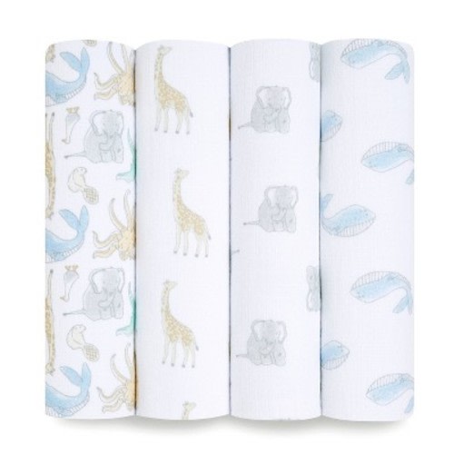 aden + anais essentials Muslin Swaddle Blankets - 4pk, Color: Natural History