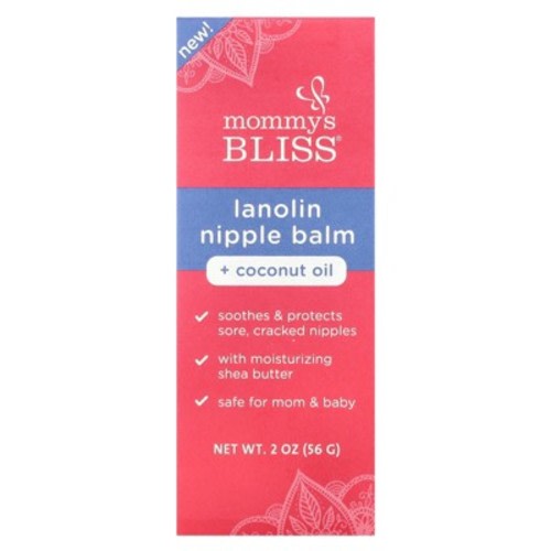 Mommy's Bliss Lanolin Nipple Balm + Coconut Oil, 2 oz