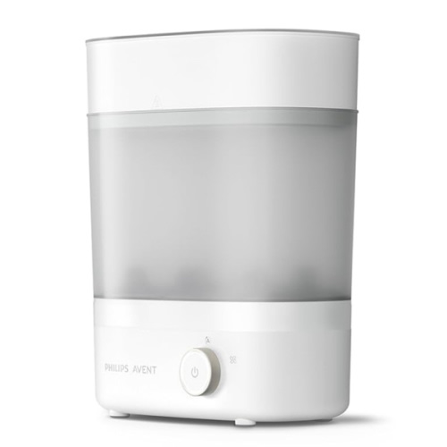 Philips Avent Baby Bottle Sterilizer and Dryer Premium, Removes 99,9% of Bacteria, Chemicals Free, Capacity 6 Bottles/Teats/Accessories, Modular Space Saving Design, Model SCF293