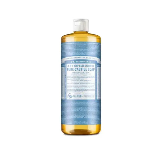 Dr. Bronner's Castile Liquid Soap - Baby Unscented 945mL