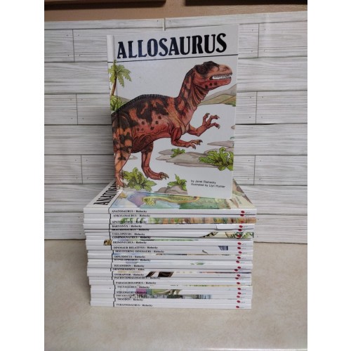 Lot of 23 Dinosaur Hardcover Books By Janet Riehecky -The Child's World -Vintage