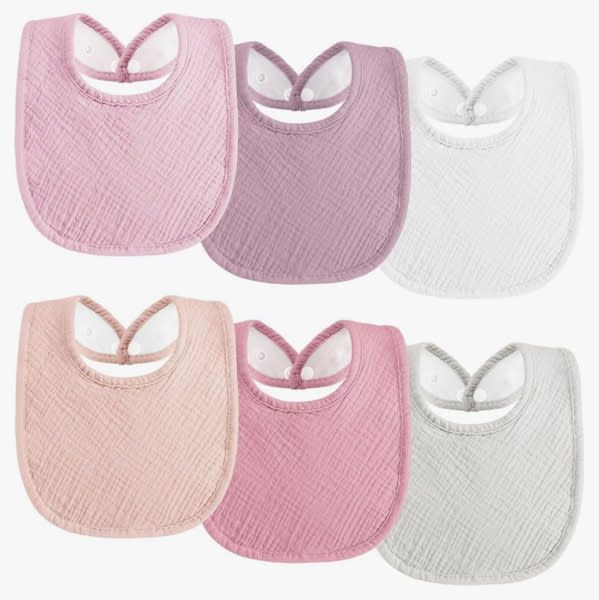 Muslin Cotton Baby Drool Bandana Bibs for Baby Girls Boys Infant Newborn Toddler Drooling and Teething
