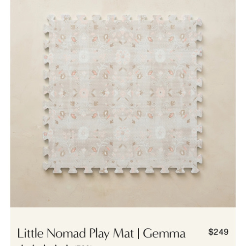 Pink Floral Play Mat | Gemma - Little Nomad | House of Noa