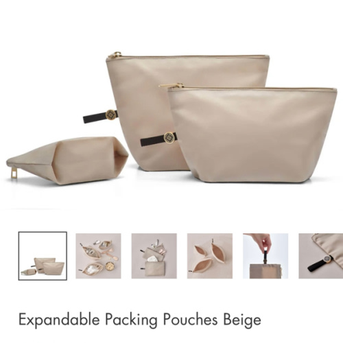 Expandable Packing Pouches Beige