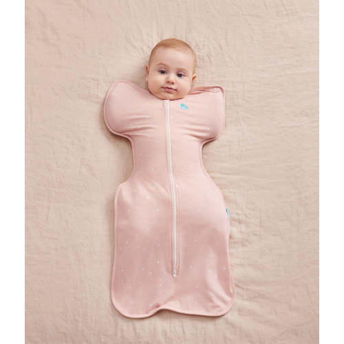 Swaddle Up™ 1.0 TOG Cotton Powder Pink Twinkle size small