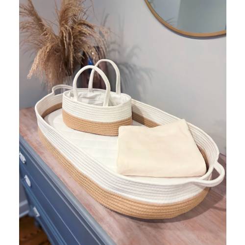Changing Table Basket, Baby Changing Table, Baby Changing Basket , Changing Basket, Natural Changing Basket