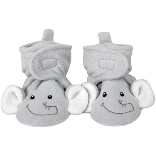 Cozy Fleece Baby Booties- Sherpa Baby Crib Booties Soft Soled Winter Shoes Unisex Fleece Booties Baby Boy, Baby Girl 0-6 Months
