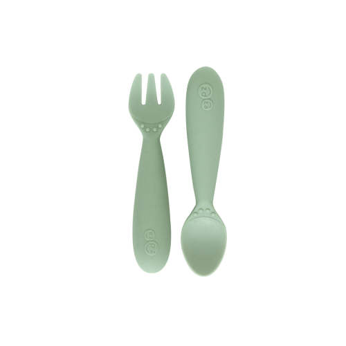 ezpz 2-Piece Mini Utensils in Sage