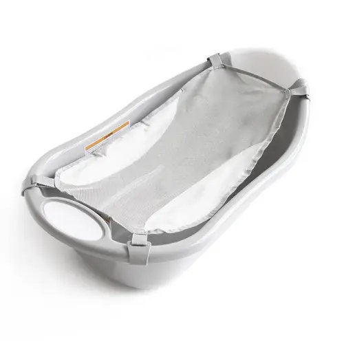 Regalo Baby Basics Infant Bath Tub, Includes Air Mesh Sling, Adjustable As Your Baby Grows, Drying Hook for Easy Clean