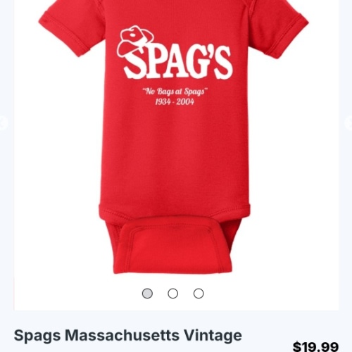 Spags Massachusetts Vintage Retro Company Worcester Baby Bodysuit | TeeShirtPalace