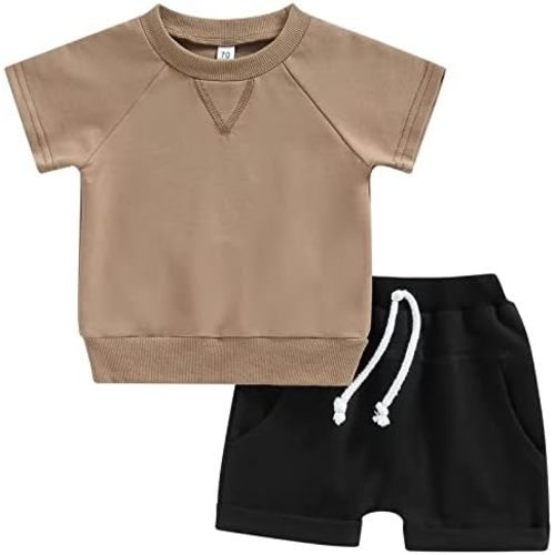 Mubineo Infant Toddler Baby Boy Summer T Shirt Shorts Outfits Short Sleeve Tee Tops Clothes Set