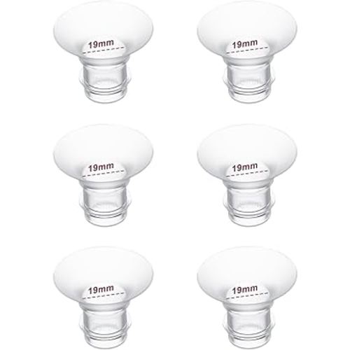 Flange Inserts 19mm 6PC,Compatible with Momcozy S12 Pro/S9 Pro/S12/S9 Wearable Breastpump Cup,Suitable for Medela/Spectra/Elvie/Willow/TSRETE 24mm Shields/Flanges,Reduce 24mm Tunnel Down to 19mm 6pcs
