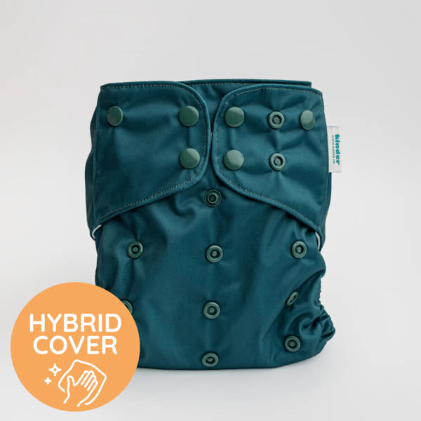Solid Color: NEW Essentials Hybrid Wipeable Diaper Cover
