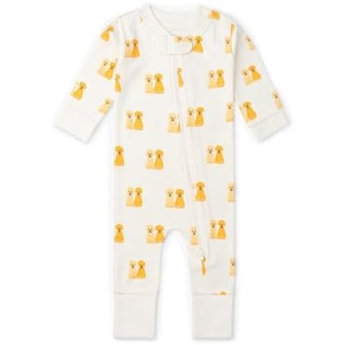 MONICA + ANDY One Piece Baby Pajamas, 100% Organic Baby Clothes for Girls and Boys, Sizes For Newborn and Infant