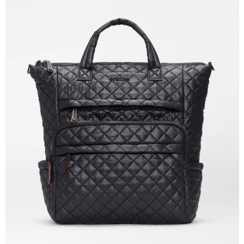 Utility Black Quilted Backpack | MZ Wallace