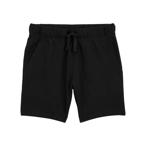 Kid Pull-On French Terry Shorts - Black - Carter's | Carter's