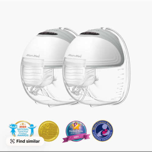 S21 Double Wearable Breast Pump-Tranquil Grey