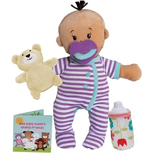 Manhattan Toy Wee Baby Stella Beige Sleepy Times Scent 12" Soft Baby Doll Set