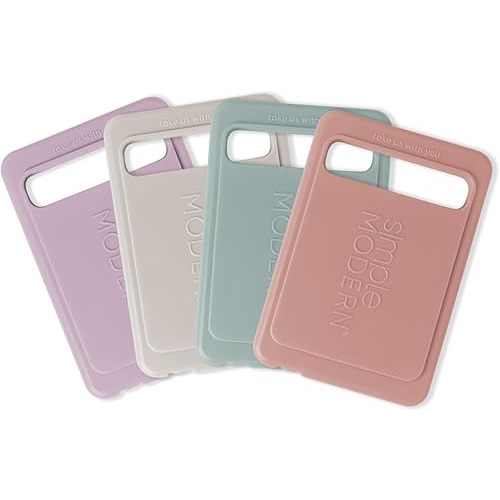 Simple Modern Ice Pack for Lunch Box | Reusable Freezer Safe Icepack for Bento Box, Cooler, Lunch Bags, or Lunchbox | 4 Pack | Assortment 1