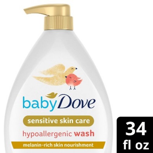 Baby Dove Rich Moisture Sensitive Skin Hypoallergenic Baby Wash - 34oz