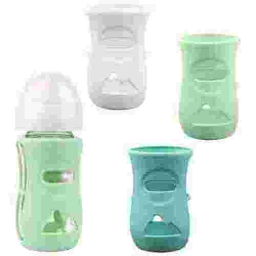3 Pack Silicone Sleeves for Avent Natural Glass Baby Bottles, Anti Breakage Baby Bottle Holder, Compatible Philips Avent Glass Natural Baby Bottle 8 oz, BPA Free