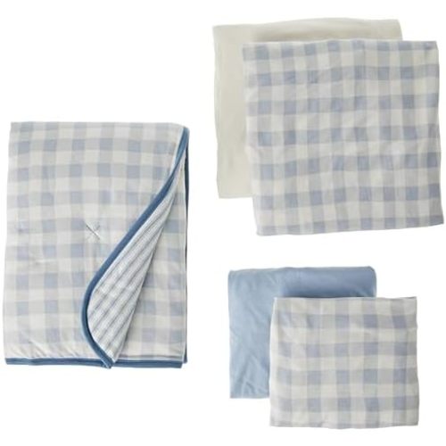 HonestBaby Baby 7-Piece and 5-Piece Sweet Dreams Nursery Gift Set 100% Organic Cotton for Infant Baby Boys'', Girls', Unisex
