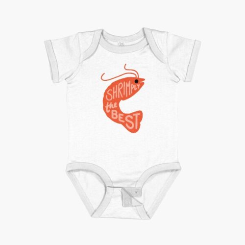 Shrimply the Best Baby One-Piece