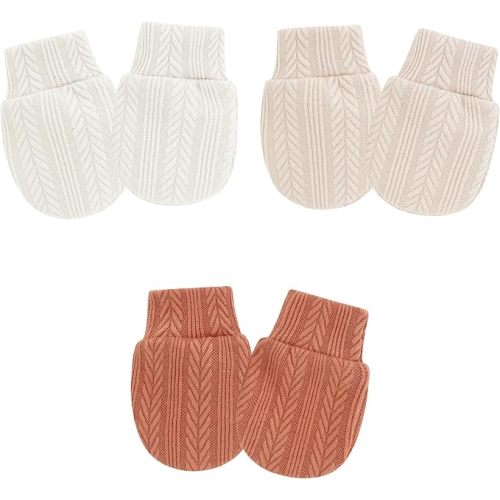 Elastic Newborn Baby Mittens, No Scratch Infant Toddler Mittens for Baby Boy Girl Gloves 0-6 Months