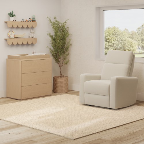 Luxury Power Nursery Glider Recliner - Nurture&