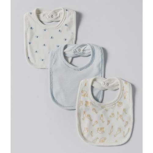 Starting Out Baby Boys Elephant 3-Pack Bibs