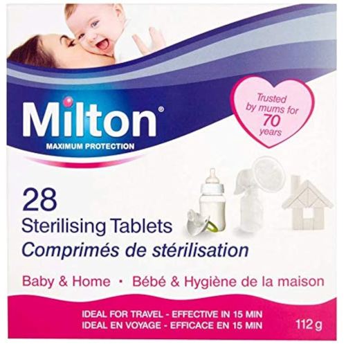 2 x 28 Tablets Milton Sterilising Baby Bottles Teats Spoons Soothers Pacifier