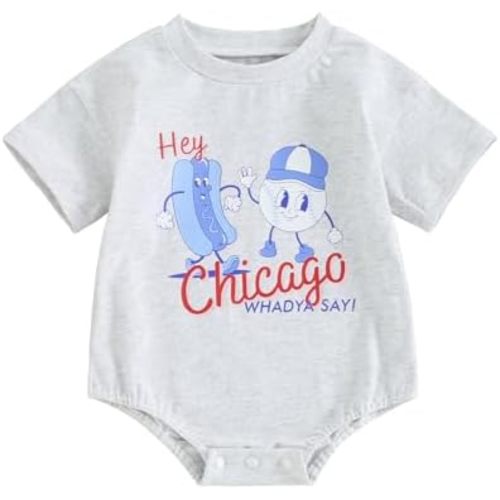 Newborn Infant Summer Short Sleeve Onesie - size 0-3 months