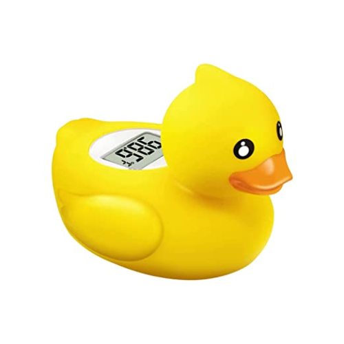 Baby Thermometer Auto ON/Off Waterproof Baby Bath Float Toy for Infant Toddler Bathing, Smart Water Temperature Warning Bathtub Thermometer (Classic Duck)