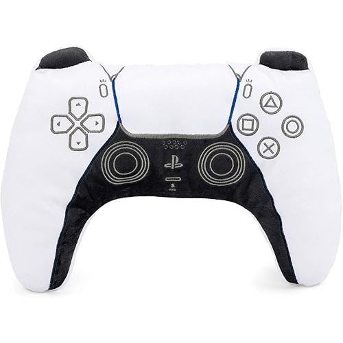 PlayStation Controller Shaped Decorative Pillow - Kids Super Soft Plush Throw Pillow - Measures 16 Inches