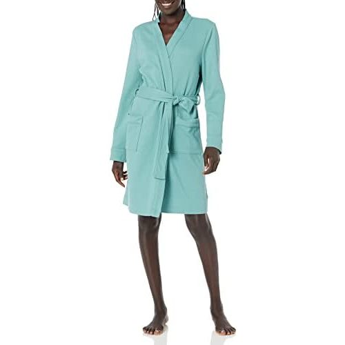 Amazon Essentials Women's Lightweight Waffle Mid-Length Robe (Available in Plus Size)