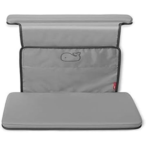 Skip Hop Baby Bath All-in-One Elbow Saver and Kneeler, Moby, Grey