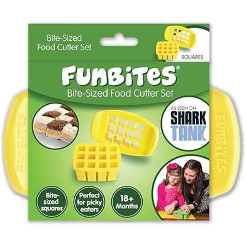 Food Cutter for Kids, Yellow Squares
