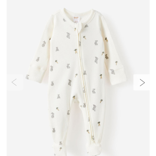 Littlie Organic Long Sleeve Zip All In One Romper