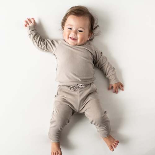 Bamboo Jersey Jogger Set in Khaki