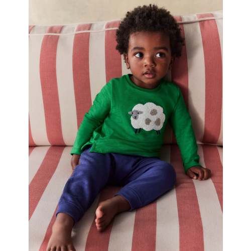 Bouclé Logo T-shirt-Sapling Green