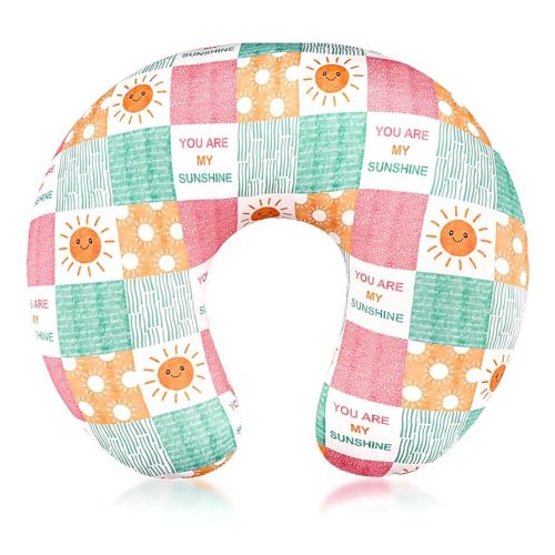 SWESEN Nursing Pillow Cover for Baby Girl, Soft Organic Breastfeeding Pillow Slipcover, Newborn Feeding Pillow Cover, Sunshine