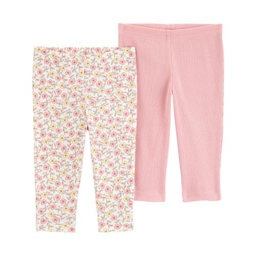 Carter's Child of Mine Baby Girl Pants, 2-Pack, Sizes Preemie-12 Months