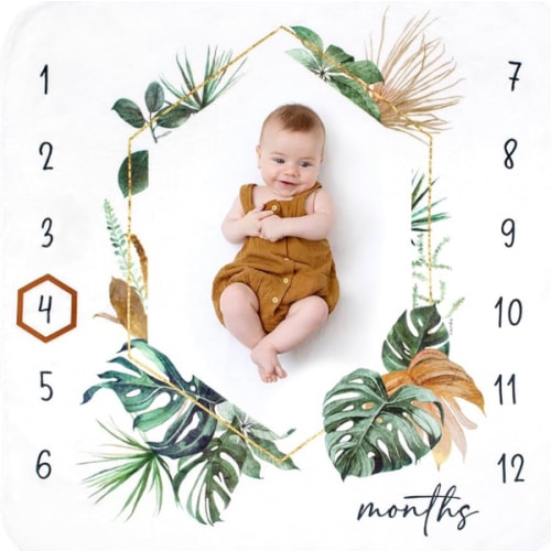 Amazon.com : tropical milestone blanket