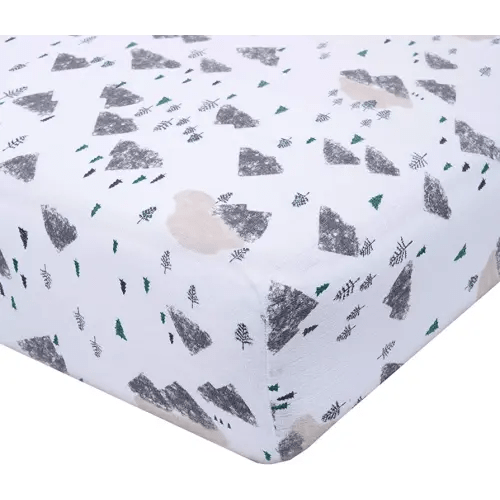 aden + anais Essentials + Anais Classic Crib Sheet, Bear Necessities - Scenery