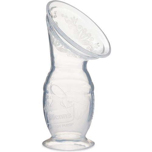 Haakaa 100ml Manual Breast Pump with Suction Base | 100% Food Grade Silicone | BPA PVC and Phthalate Free, BPA, PVC and Phthalate-free