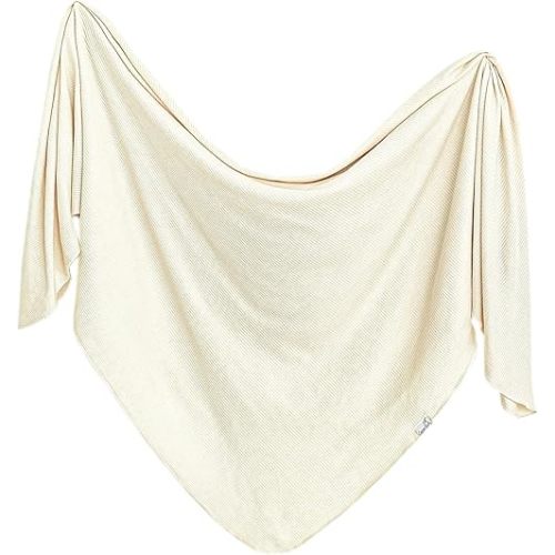 Copper Pearl Baby Swaddle Blanket - Premium Knit Baby Blanket, Large Soft Stretchy Receiving Blankets for Baby Boy and Girl, Swaddles for Newborn, Infant, and Toddler (Moonstone)