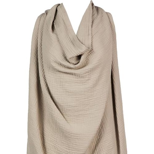 snuggle me® Nursing Cover - 100% Organic Cotton Muslin Nursing Cover Up for Breastfeeding with a BPA-Free Silicone Teether Ring, Ultra-Soft & Lightweight (33.5″ × 39.4″)