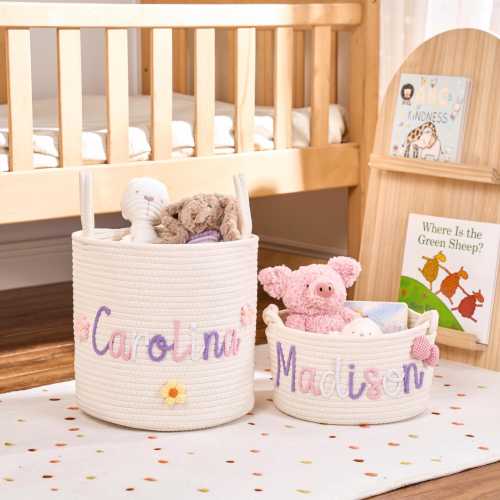 Personalized Handmade Basket - Sophia