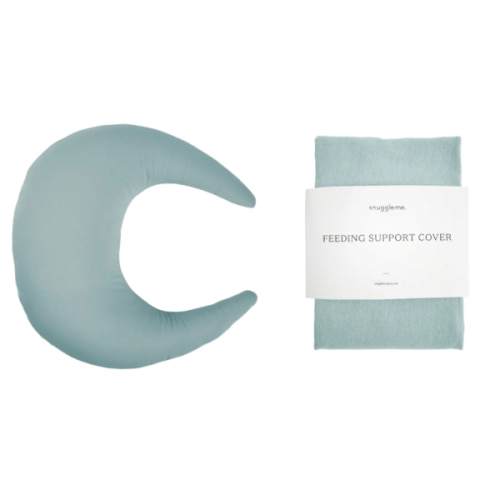 Feeding Pillow + Organic Cover Set | Slate